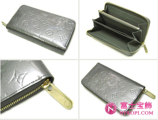 (LOUIS VUITTON)ルイヴィトン 偽物財布 ヴェルニ ジッピーウォレット グリアールデコ M91529